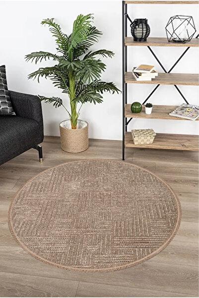 Genel Markalar Premium Şönil Dokuma Yuvarlak Halı Salon - Mutfak - Yatak Odas...