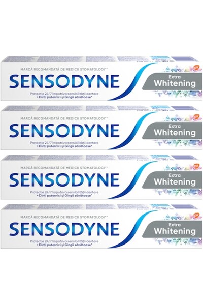 Sensodyne Pack: 4 x Extra Whitening toothpaste, 100 ml