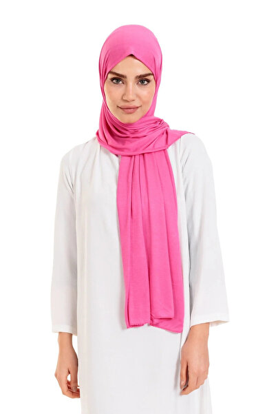 Gullfoss شال قطني ممشط من الليكرا باللون الفوشيا