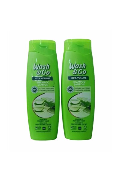 WASH&GO Set 2 x Shampoo with Aloe Vera extract, 360 ml