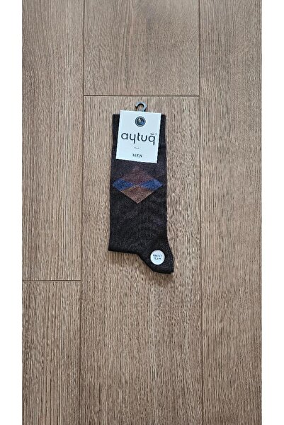 Aytuğ Saac Winter Season Men's Modal 4 Pairs (Black-Navy Blue-Grey-Brown) - 23020-4