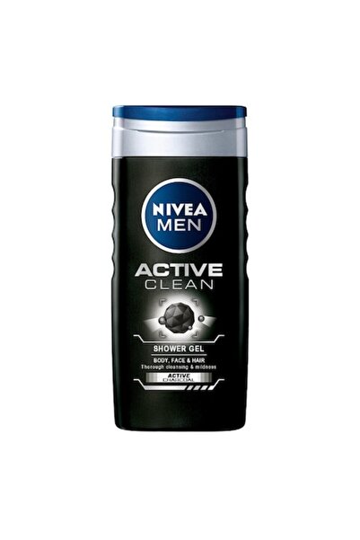 Nivea Men Set gel de duș Active Clean cu cărbune activ, 2 x 500 ml