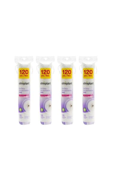 ELMIPLANT Set 4 x Discuri demachiante 120 buc Duo