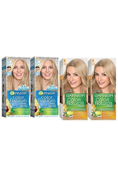 Garnier Set - 2x Color Naturals 111 Blond Cenușiu Foarte Deschis și 2x Color Naturals 8 Blond Deschis