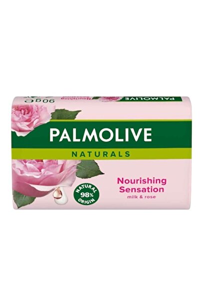 Palmolive Set 6 x Săpun solid Naturals cu lapte și trandafir, 90g