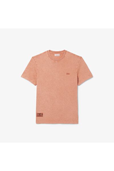 Lacoste Erkek Regular Fit Bisiklet Yaka Kahverengi T-Shirt