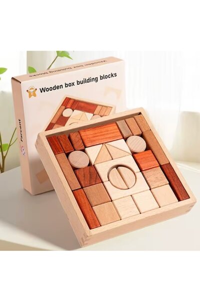 OEM Educational Wooden Construction Blocks (Montessori), Multicolor