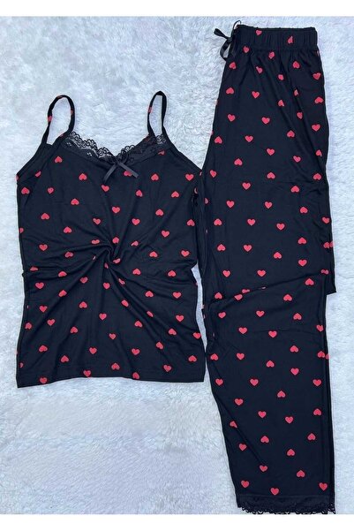 VAJESTO طقم بيجامة نسائية بحمالات خيطية، ملابس نوم صيفية أنيقة من القطن الناع...