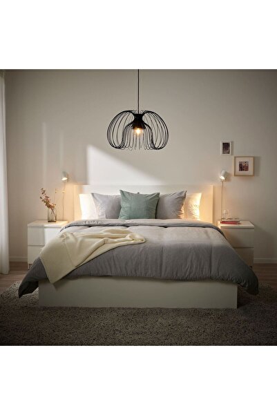 hobiurun Ikea Kallfront Pendant Lamp Lampshade, Black, 52 cm