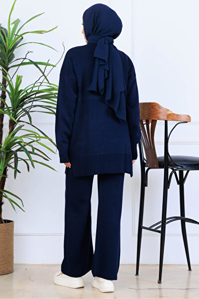 benguen Бантик Детальний трикотажний комплект S1106 Синій