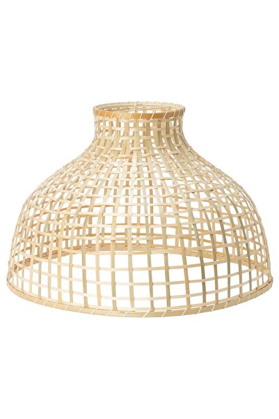 hobiurun Sarkıt lamba abajur başlığı, bambu, 55x37 cm