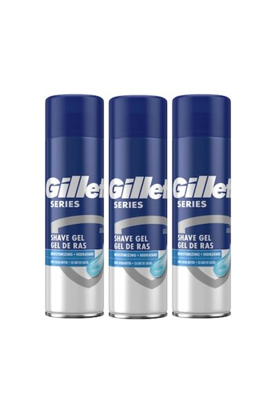 Gillette Set de 3 geluri de ras hidratante din seria 200 ml
