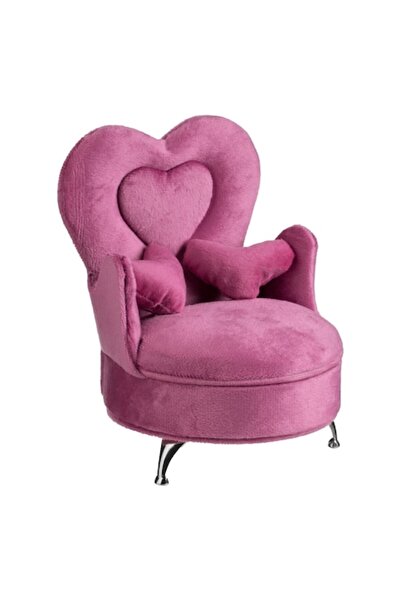 OEM Fuchsia Velvet Armchair Organizer Box with Mirror for Jewelry