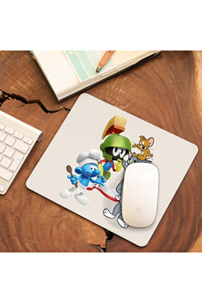 OEM Mousepad Marvin Smurfs Tom Jerry Martian Chef