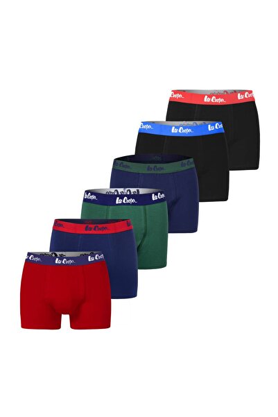 Lee Cooper Men’s Boxer Shorts, Cotton, Set of 6
