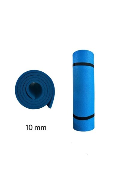 CKSpor 10mm Blue Pilates Mat – Thick Yoga, Pilates, and Exercise Mat