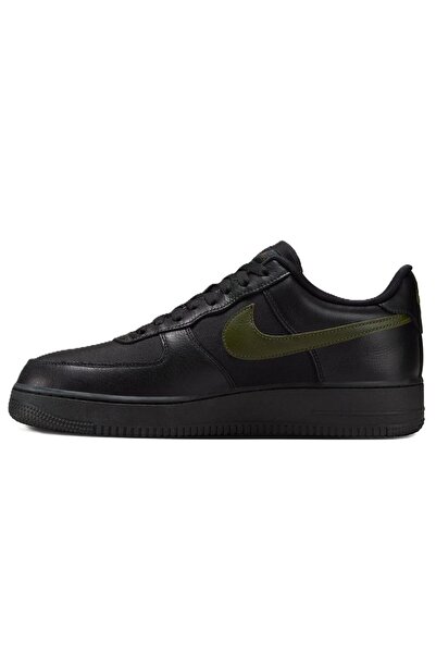 Nike Air Force 1 AF1 Low Goretex 'Black Cargo Khaki' Leather Unisex Black Sneaker Su Geçirmez Hakiki