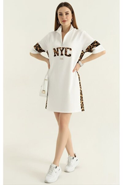 butik utopia Desen Detay İki İplik Kadın Elbise