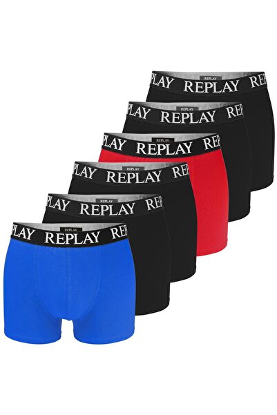 Replay Men’s Boxer Shorts Set of 6 – Cotton – Logo