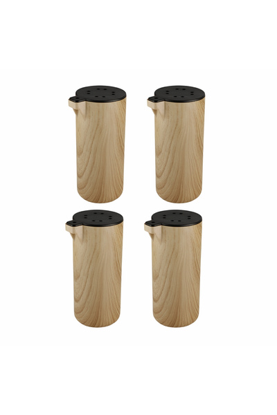 Badem10 Bohemian Cubic Pachet de patru din stejar plastic dur 15 cm Mobilier Canapea Scaun Picior de ridicare pentru pat