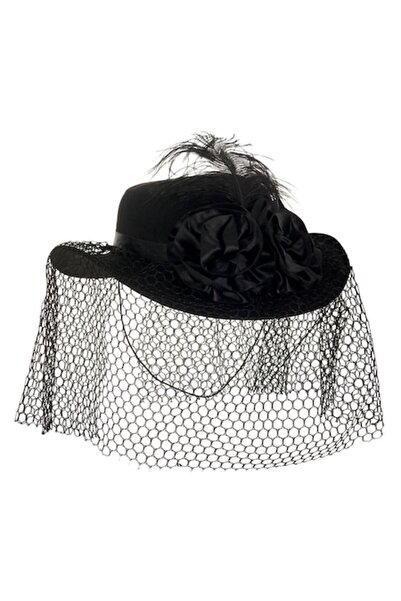 OEM Μαύρο καπέλο για ενήλικες με πέπλο