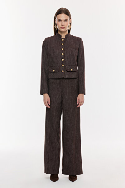 NAGRADA Düğme Detaylı Klasik Kadın Takım