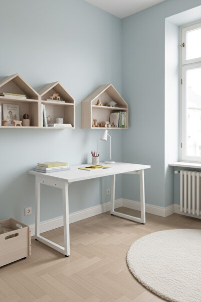 VİLİNZE Biga Sabit Mdf Metal Ayak Çalışma Ofis Masası - 60x120 cm