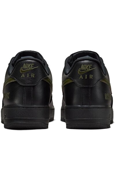 Nike Air Force 1 AF1 Low Goretex 'Black Cargo Khaki' Leather Unisex Black Sneaker Su Geçirmez Hakiki