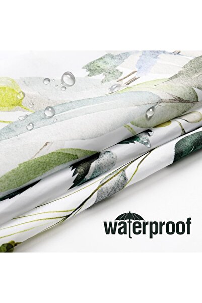 Jiffy Green Eucalyptus Shower Curtain, Bathroom Curtain Waterproof Anti-Mold Fashion Curtain Leave