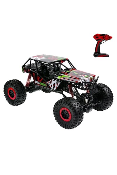 OEM Mașină telescopică Rock Crawler, neagră și roșie, 1:10, 2.4 GHz