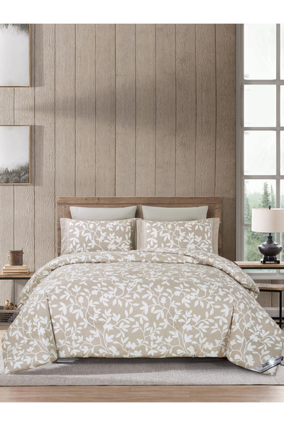 Doona طقم لحاف مكون من 6 قطع - مقاس كينج 260 × 240 سم، مطبوع، لجميع المواسم، من الألياف الدقيقة، حشوة 350 جرام لكل متر مربع.