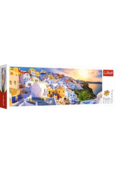 Trefl Panorama Puzzle, Sunset in Santorini, 1000 pieces