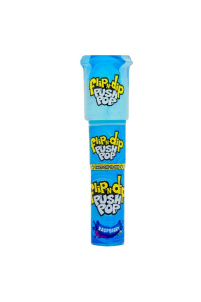 Bazooka Push Pop Flip-N-Dip Raspberry 25g
