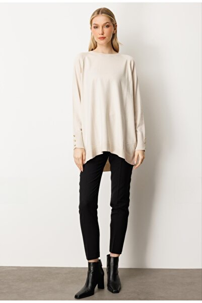 Mutlu Ertan Basic Zero Collar Knit Tunic