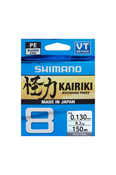 Shimano Misina Kairiki 8 150m 0.10mm 6.5kg Steel Gray