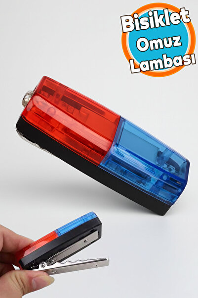 NZB Bisiklet Feneri Çakarlı Yaka Lambası Kafa Bel Işık Led Şarj Edilebilir Far Motor Kamp Su Geçirmez