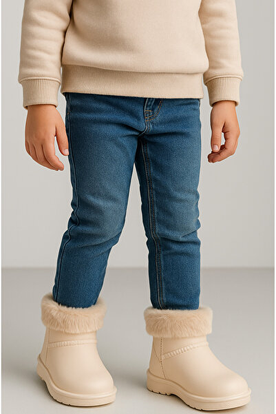 DAD WOLF Παιδικές χειμερινές μπότες βροχής για χιόνι– Αδιάβροχες, με βελούδινη επένδυση, EVA W10290-225 Μοντέλο Tokio Borreguito