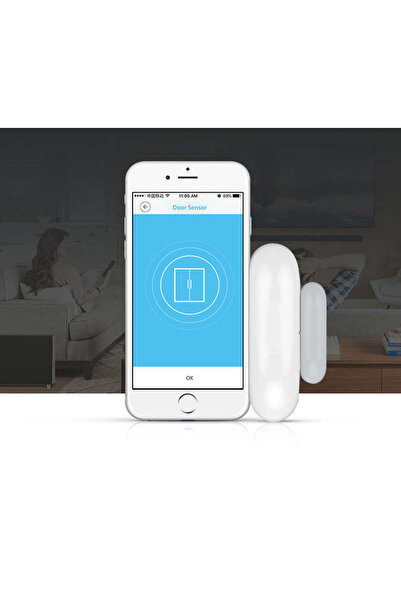 Generic Smart WI-FI Door Sensor 54 | App & Voice Control, Real Time Notification