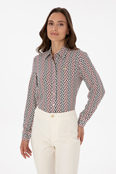 U.S. Polo Assn. Women's White Long Sleeve Shirt 50310242-Vr256