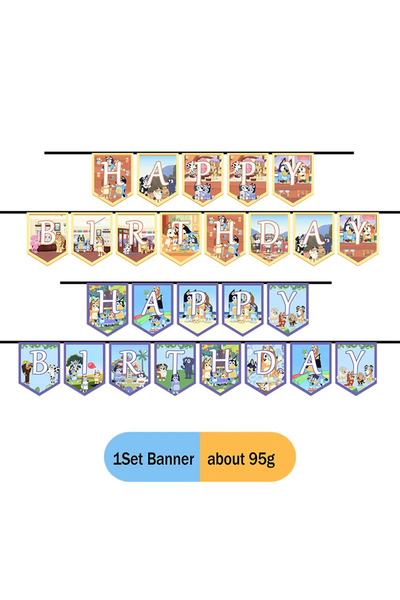 Choice لافتة 1 قطعة من لوازم تزيين حفلات أعياد الميلاد ذات الطابع الأزرق على ...