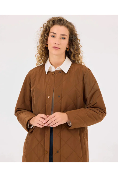 SCL Γυναικείο καπιτονέ παλτό ANORAK με κουμπιά 10002421411003
