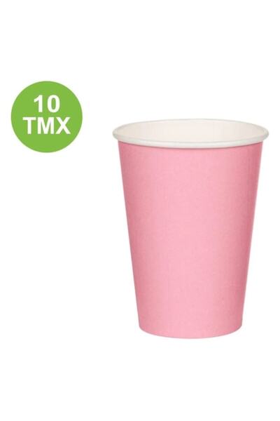 OEM Pink Paper Cups 270ml - 10pcs