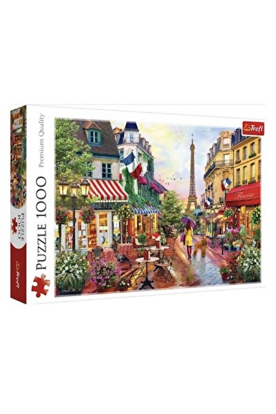 Trefl Paris Puzzle 1000 Pieces – Eiffel Tower, Bistro and Girl with Dog