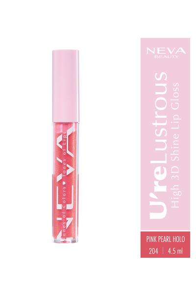 NEVA BEAUTY High 3D Shine Lip Gloss-Pink Pearl Holo