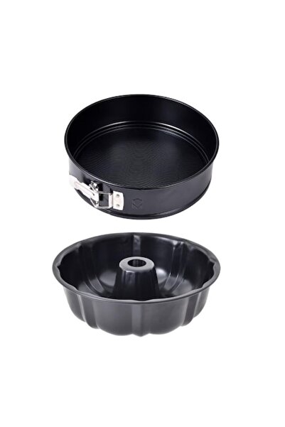 MasterPro set de 2 tăvi de copt: tavă detașabilă de 24 cm și tavă Charlotte d...