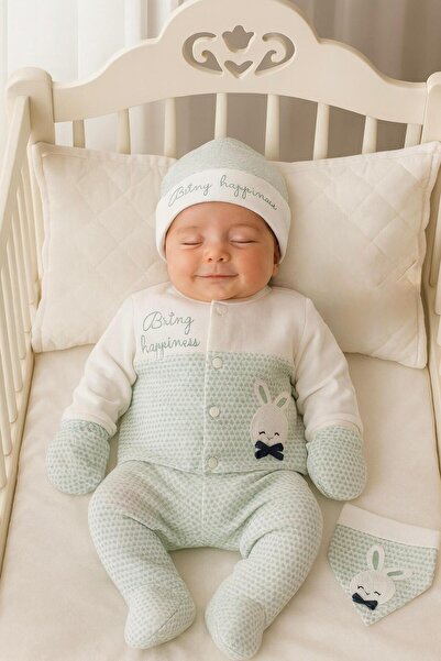 BYS BABY FASHION طقم خروج من المستشفى لحديثي الولادة من البنات مكون من 5 قطع ...