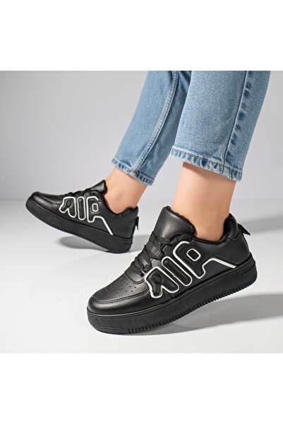 Modlet.ro Women's black and white sneakers MOD11848