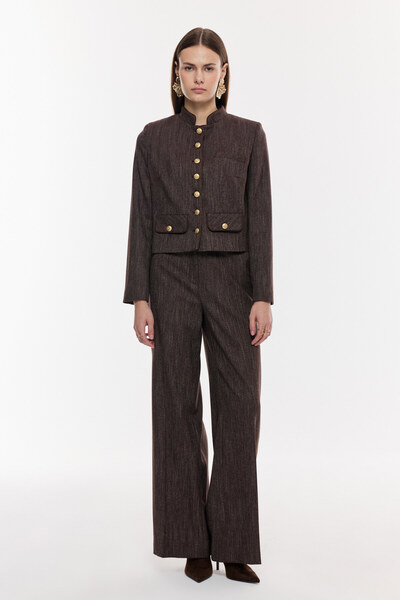 NAGRADA Düğme Detaylı Klasik Kadın Takım