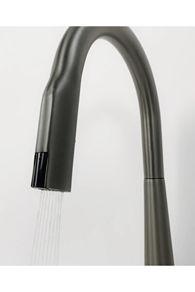 AB Luxury Concept Professional faucet, touch sensor, pull-out shower and 360°rotating, 2 water flow, digital display