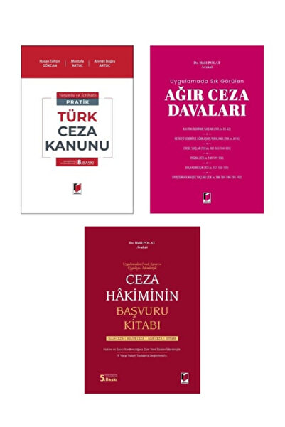 Adalet Yayınevi Pratik Türk Ceza Kanunu+Ceza Hakiminin Başvuru+Ağır Ceza Dava...